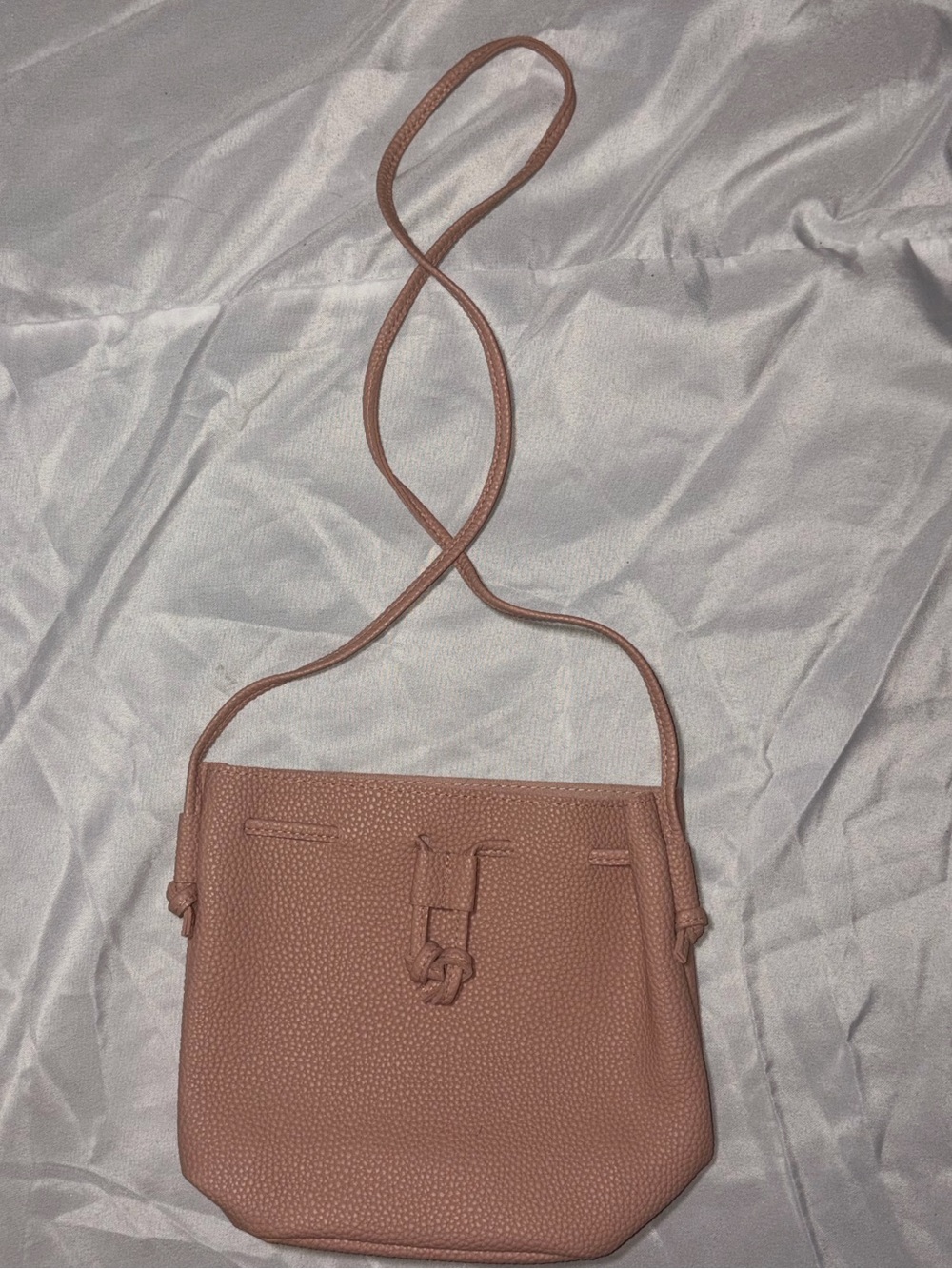 Macy's Mauve Pink Pebbled Crossbody Bag